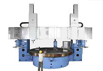 double column fixed cross rail cnc vtl manufacturers